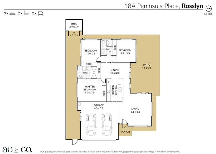 Floorplan of Homely house listing, 18B Peninsula Place, Rosslyn QLD 4703