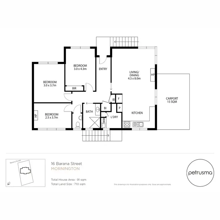 Floorplan of Homely house listing, 16 Barana Street, Mornington TAS 7018