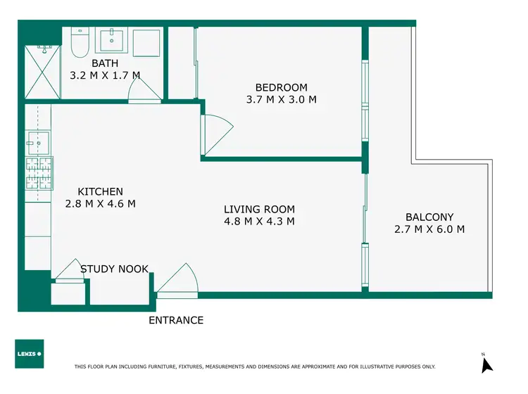 Floorplan of Homely apartment listing, 705/112 Burgundy Street, Heidelberg VIC 3084