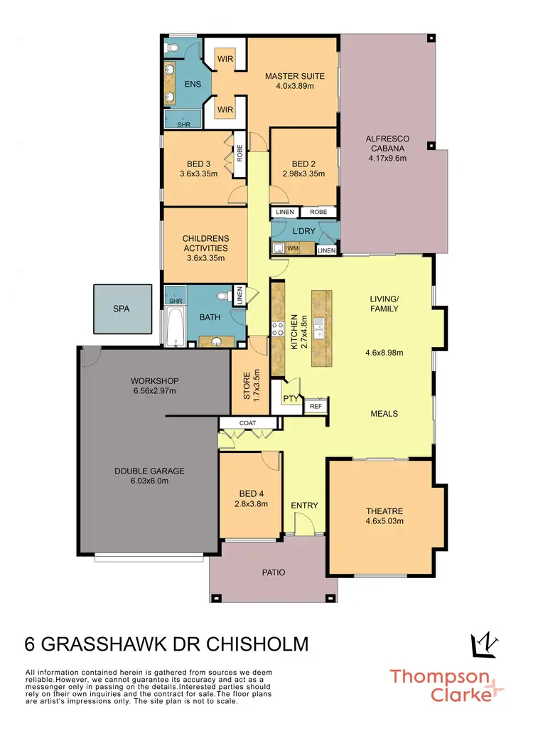 Floorplan of Homely house listing, 6 Grasshawk Drive, Chisholm NSW 2322
