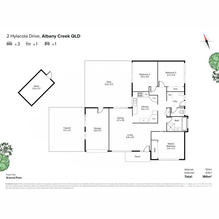 Floorplan of Homely house listing, 2 Hylacola Drive, Albany Creek QLD 4035
