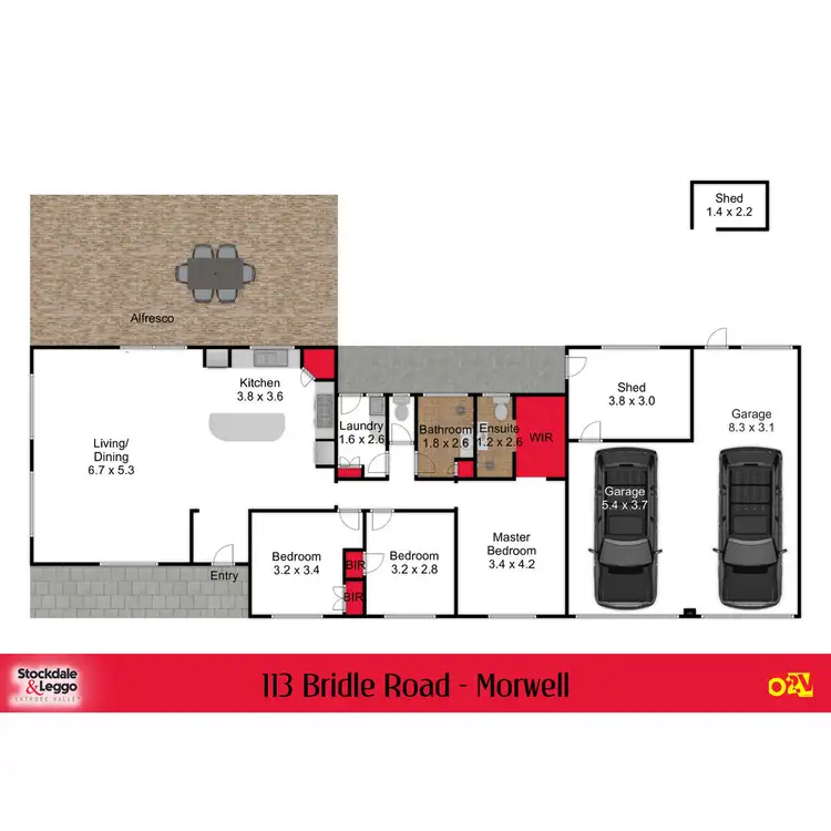 Floorplan of Homely house listing, 113 Bridle Road, Morwell VIC 3840