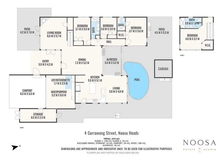 Floorplan of Homely house listing, 4 Currawong Street, Noosa Heads QLD 4567