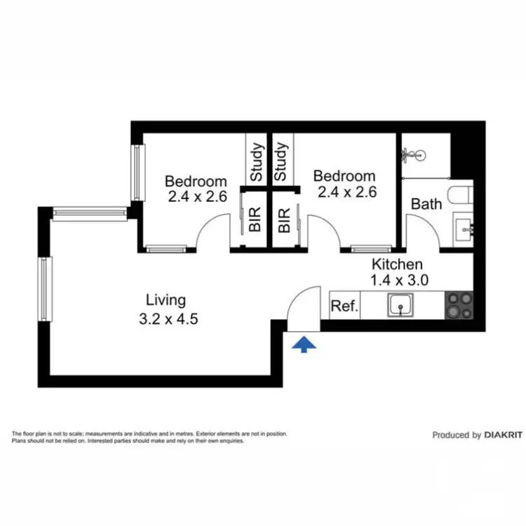 Floorplan of Homely apartment listing, 1707/39 Lonsdale Street, Melbourne VIC 3000