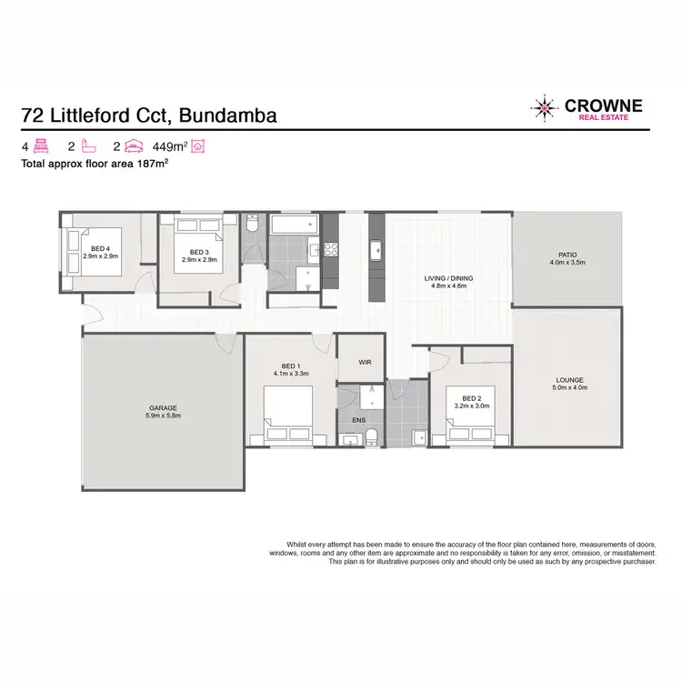 Floorplan of Homely house listing, 72 Littleford Circuit, Bundamba QLD 4304