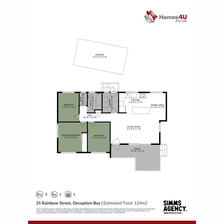 Floorplan of Homely house listing, 35 Rainbow Street, Deception Bay QLD 4508