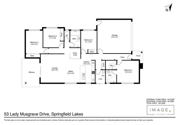 Floorplan of Homely house listing, 53 Lady Musgrave Drive, Springfield Lakes QLD 4300