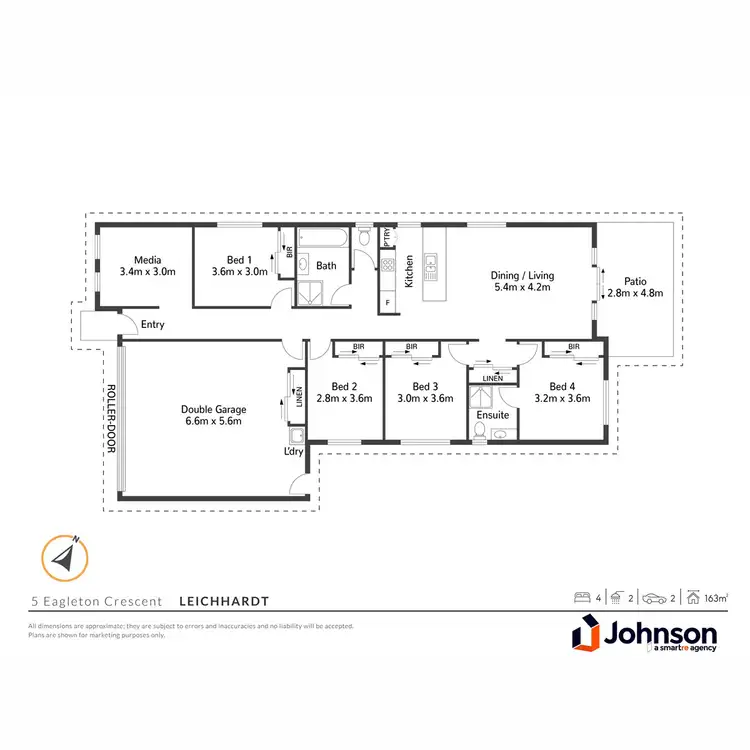 Floorplan of Homely house listing, 5 Eagleton Crescent, Leichhardt QLD 4305