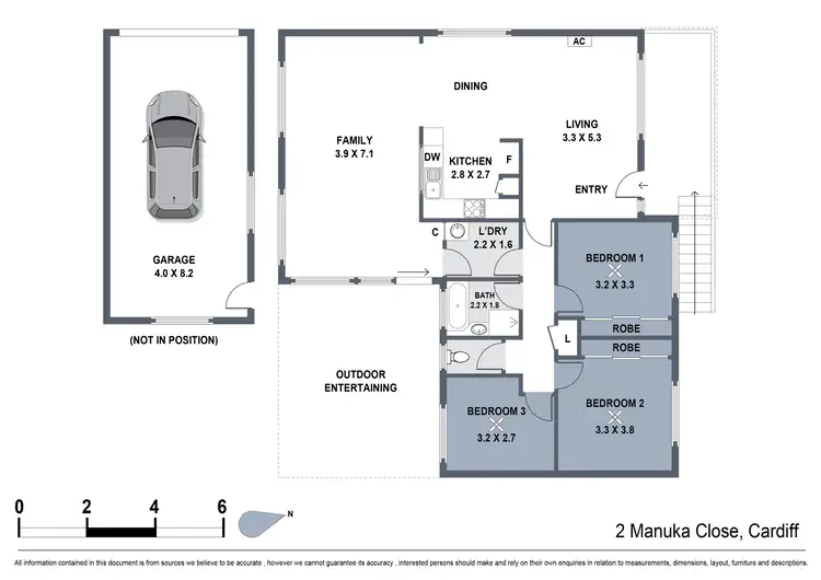 Floorplan of Homely house listing, 2 Manuka Close, Cardiff South NSW 2285