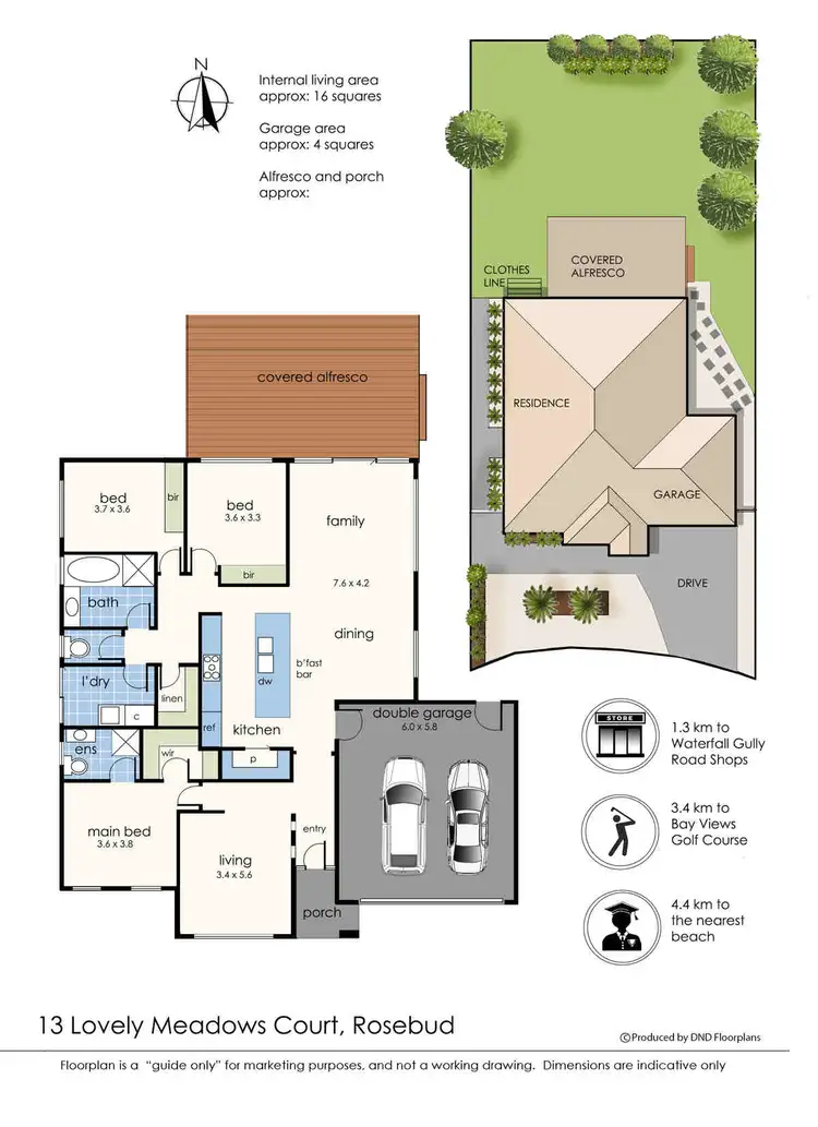 Floorplan of Homely house listing, 13 Lovely Meadows Court, Rosebud VIC 3939