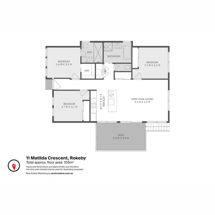 Floorplan of Homely house listing, 11 Matilda Crescent, Rokeby TAS 7019