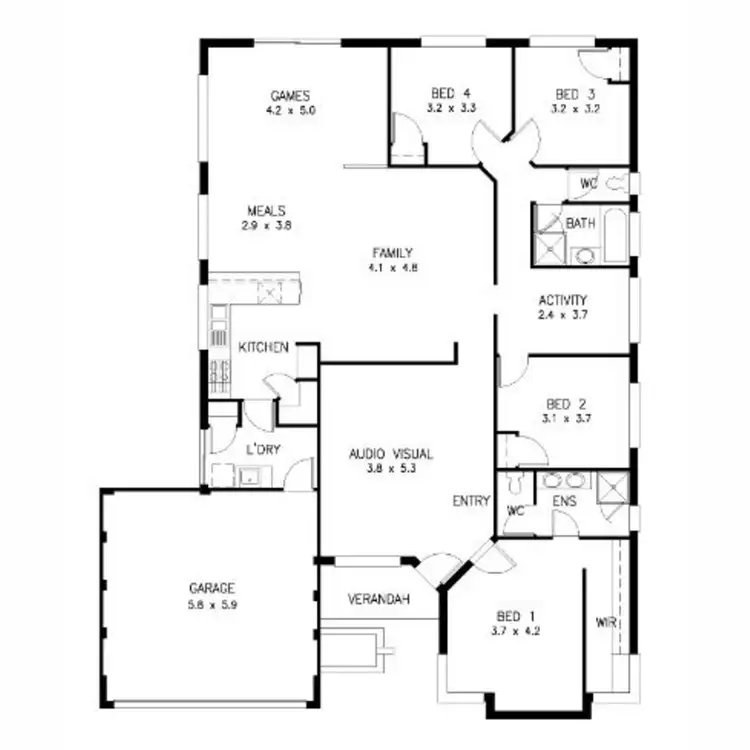 Floorplan of Homely house listing, 7 Alandale Bend, Banksia Grove WA 6031