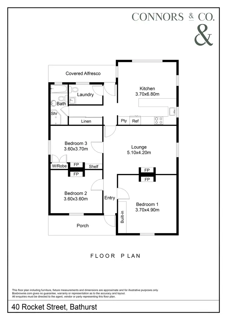 Floorplan of Homely house listing, 40 Rocket Street, South Bathurst NSW 2795