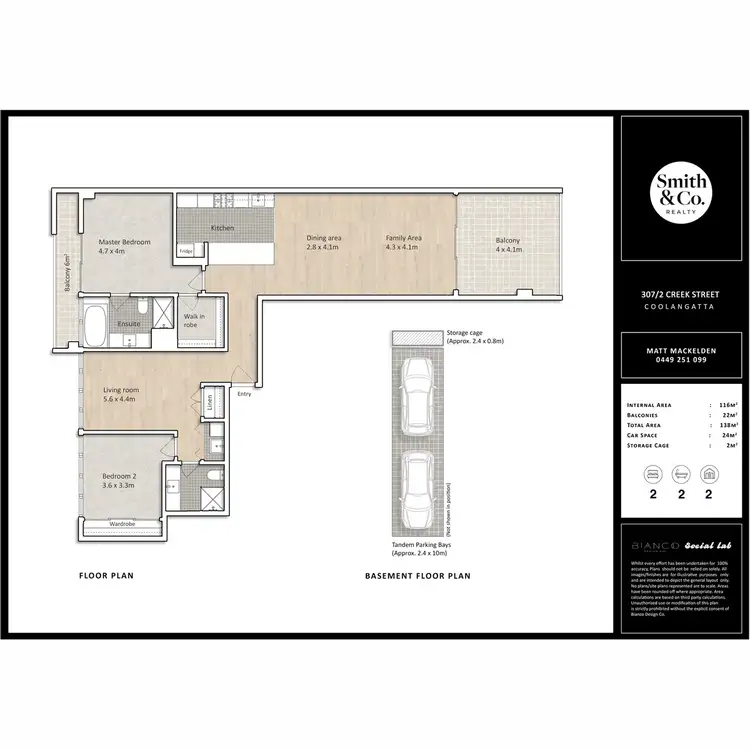 Floorplan of Homely unit listing, 307/2 Creek Street, Coolangatta QLD 4225