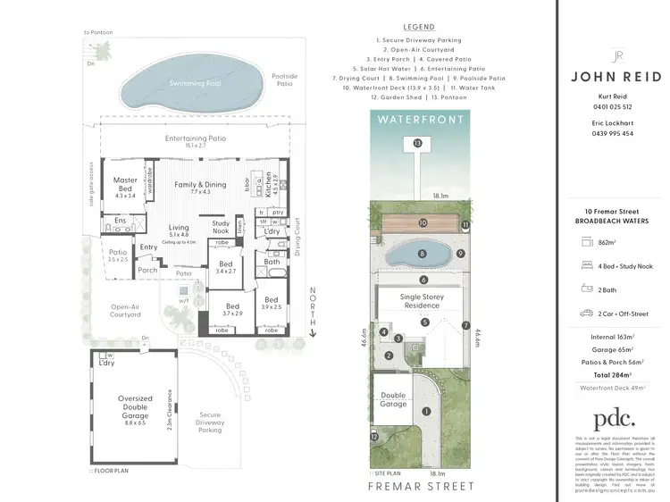 Floorplan of Homely house listing, 10 Fremar Street, Broadbeach Waters QLD 4218