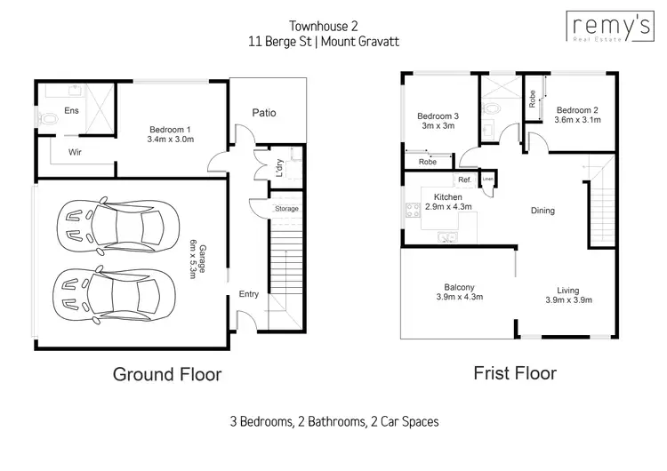 Floorplan of Homely townhouse listing, 2/11 Berge Street, Mount Gravatt QLD 4122