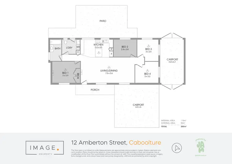 Floorplan of Homely house listing, 12 Amberton Street, Caboolture QLD 4510