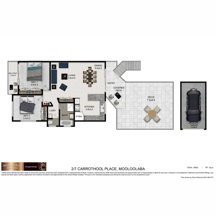 Floorplan of Homely unit listing, 2/7 Carrothool Place, Mooloolaba QLD 4557