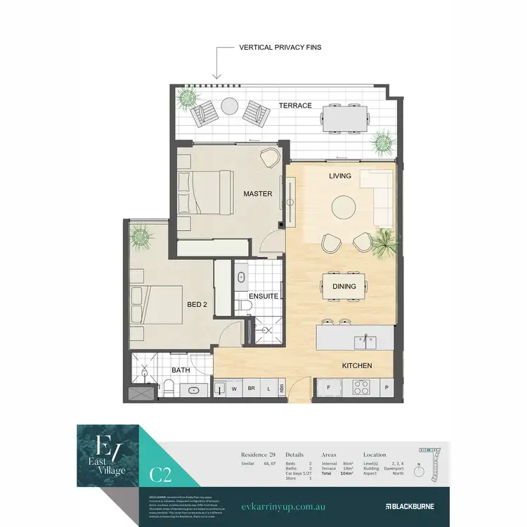 Floorplan of Homely apartment listing, 205/61 Davenport Street, Karrinyup WA 6018
