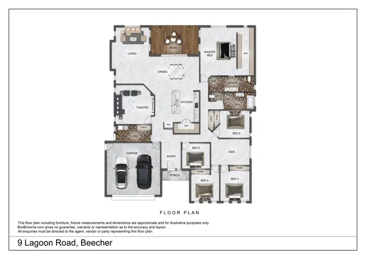 Floorplan of Homely rural property listing, 9 Lagoon Road, Beecher QLD 4680