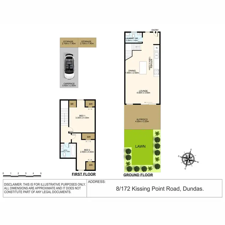 Floorplan of Homely townhouse listing, 8/172 Kissing Point Road, Dundas NSW 2117