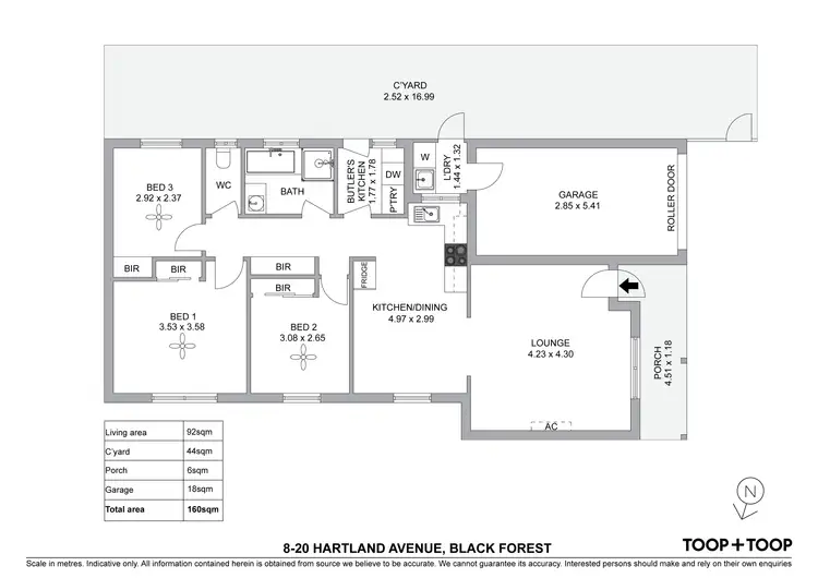 Floorplan of Homely unit listing, 8/20 Hartland Avenue, Black Forest SA 5035