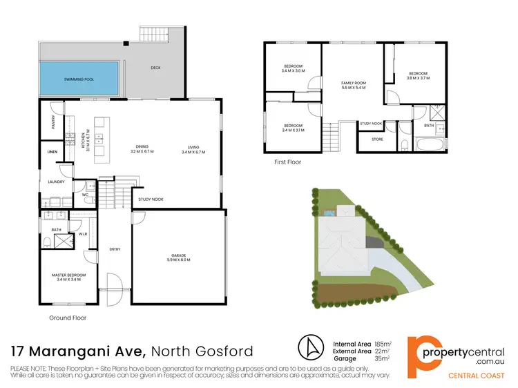 Floorplan of Homely house listing, 17 Marangani Avenue, North Gosford NSW 2250