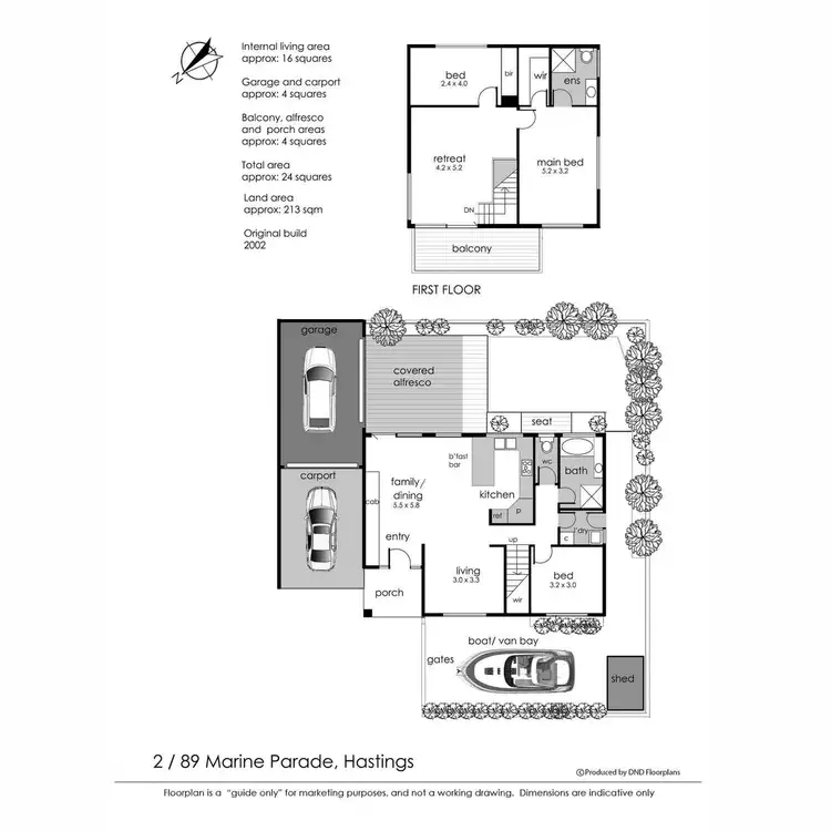 Floorplan of Homely townhouse listing, 2/89 Marine Parade, Hastings VIC 3915
