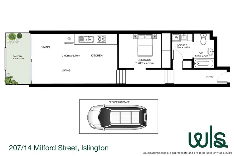 Floorplan of Homely unit listing, 207/14 Milford Street, Islington NSW 2296