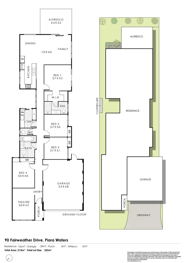 Floorplan of Homely house listing, 90 Fairweather Drive, Piara Waters WA 6112