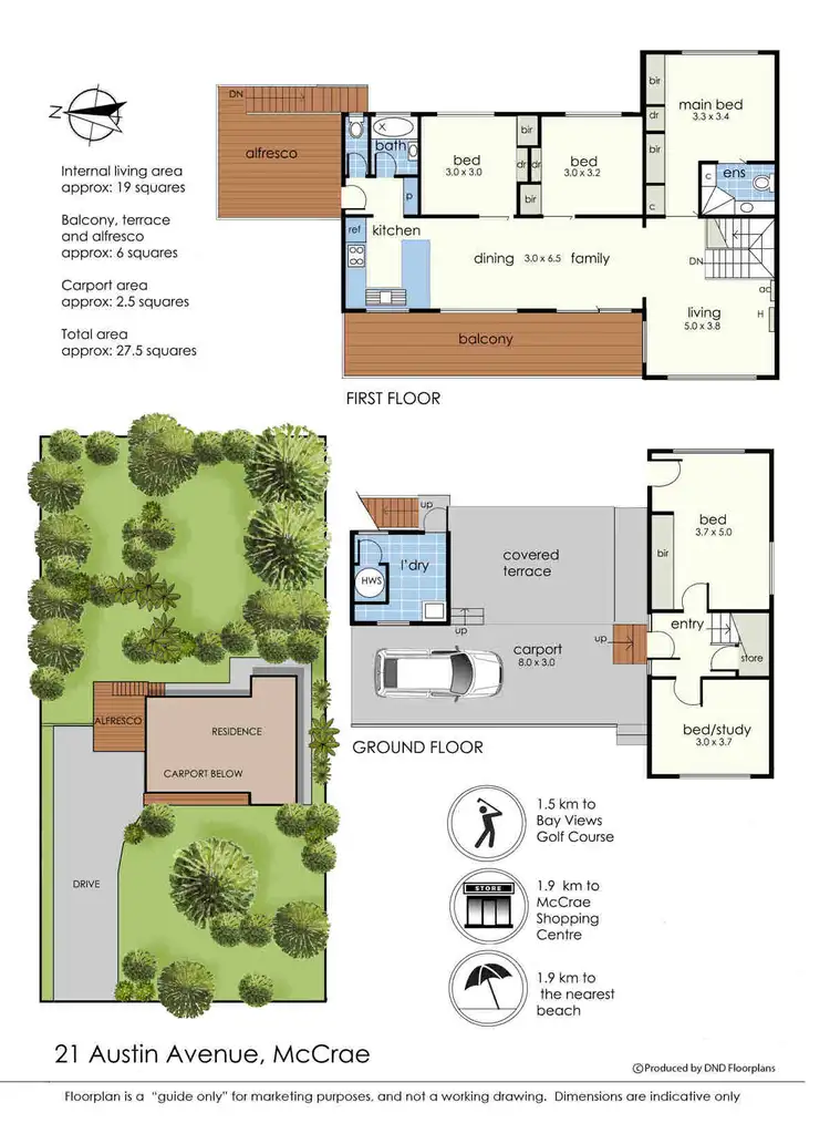 Floorplan of Homely house listing, 21 Austin Avenue, Mccrae VIC 3938