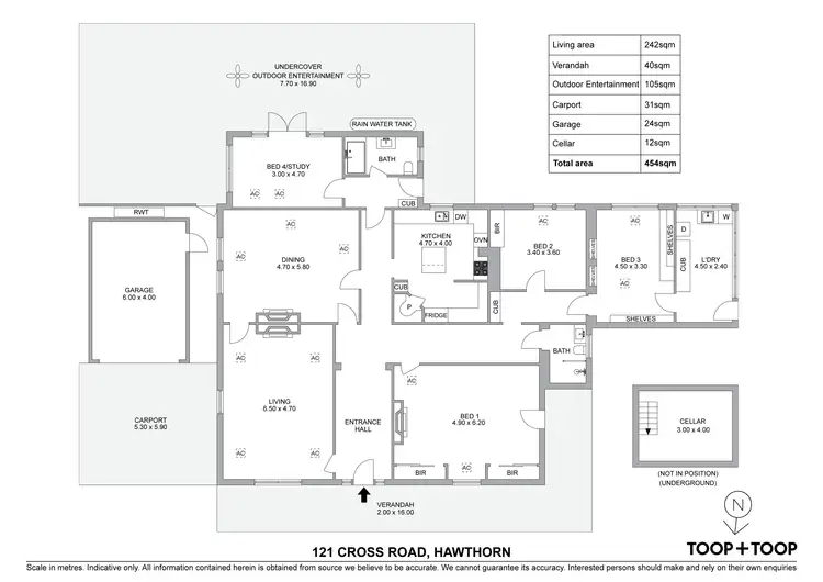 Floorplan of Homely house listing, 121 Cross Road, Hawthorn SA 5062