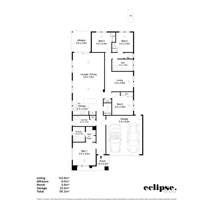 Floorplan of Homely house listing, 19 Annata Circuit, Angle Vale SA 5117