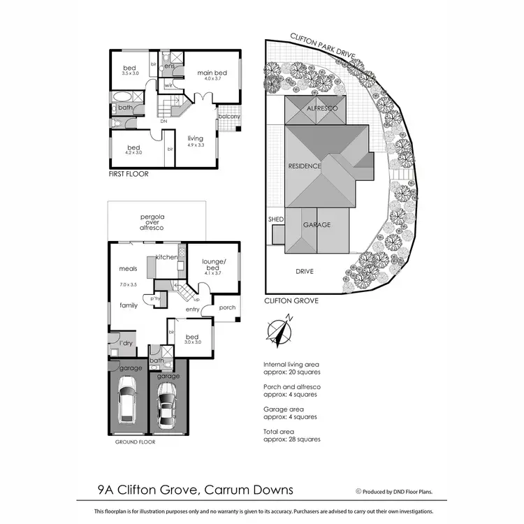 Floorplan of Homely house listing, 9a Clifton Grove, Carrum Downs VIC 3201
