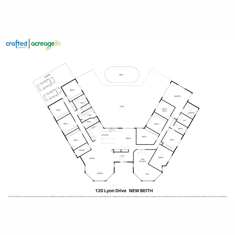 Floorplan of Homely rural property listing, 120 Lyon Drive, New Beith QLD 4124