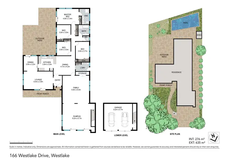 Floorplan of Homely house listing, 166 Westlake Drive, Westlake QLD 4074