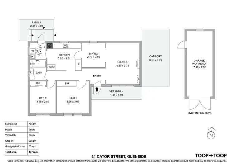 Floorplan of Homely house listing, 31 Cator Street, Glenside SA 5065