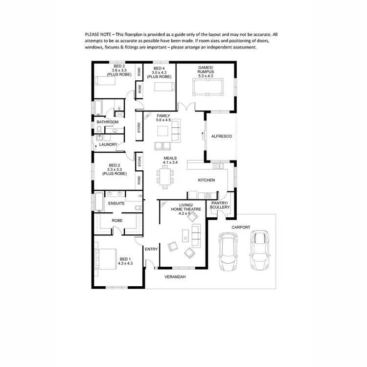 Floorplan of Homely house listing, 13a Edith Street, Stirling North SA 5710