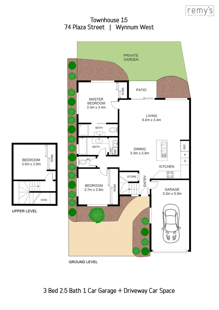 Floorplan of Homely townhouse listing, 15/74 Plaza Street, Wynnum West QLD 4178