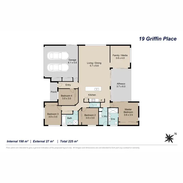 Floorplan of Homely house listing, 19 Griffin Place, Nudgee QLD 4014