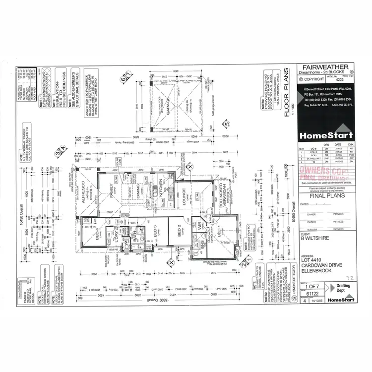 Floorplan of Homely house listing, 32 Cardowan Drive, Ellenbrook WA 6069
