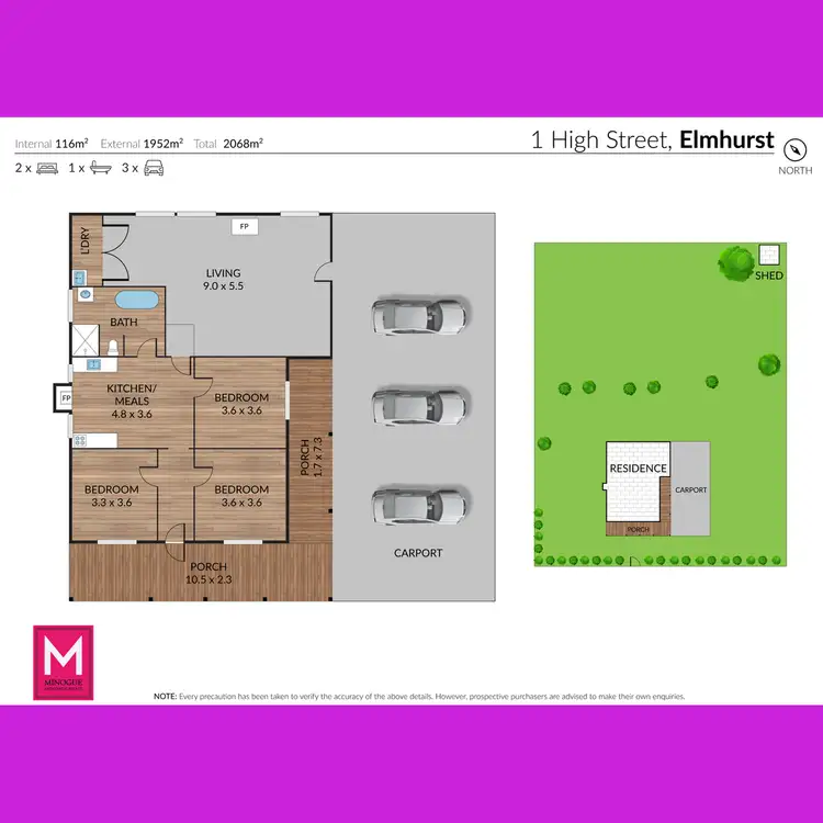 Floorplan of Homely house listing, 1 High Street, Elmhurst VIC 3469