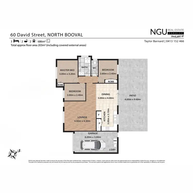 Floorplan of Homely house listing, 60 David Street, North Booval QLD 4304