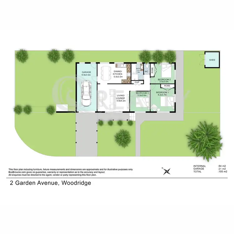 Floorplan of Homely house listing, 2 Garden Avenue, Woodridge QLD 4114