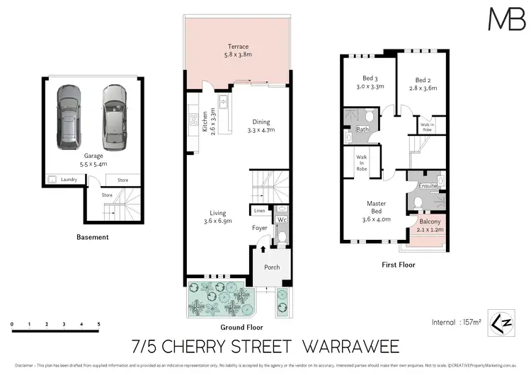Floorplan of Homely townhouse listing, 7/5 Cherry Street, Warrawee NSW 2074