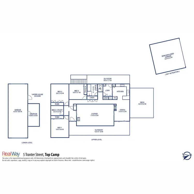 Floorplan of Homely house listing, 5 Tranter Street, Top Camp QLD 4350