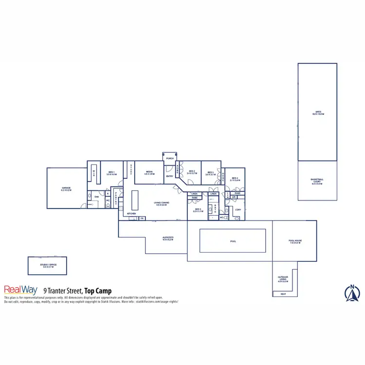 Floorplan of Homely house listing, 9 Tranter Street, Top Camp QLD 4350