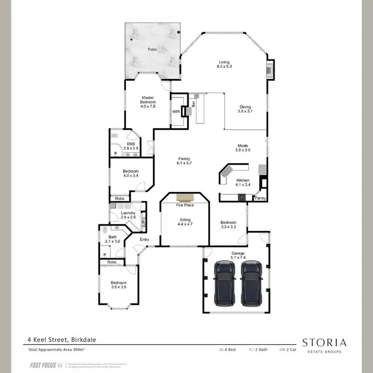 Floorplan of Homely house listing, 4 Keel Street, Birkdale QLD 4159