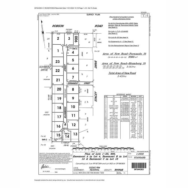 Floorplan of Homely land listing, Lot 18 Blumberg Street, Boonah QLD 4310