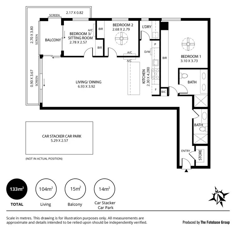 Floorplan of Homely apartment listing, 404/36 Hurtle Square, Adelaide SA 5000